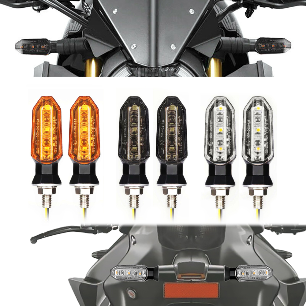 Sos Light Strobe - 8mm Mini Motorfiets LED Knipperlichten Amber