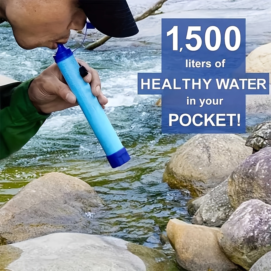 Water Purification Straw - Draagbare waterzuiveringsstro met een capaciteit van