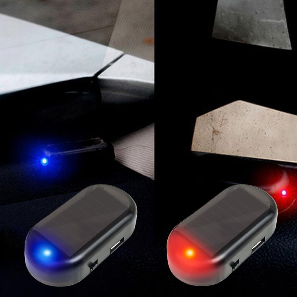 Sos Light Strobe - Zonne-aangedreven auto-nepbeveiligingslamp Gesimuleerd dummy-alarm Draadloze LED-knipperlamp