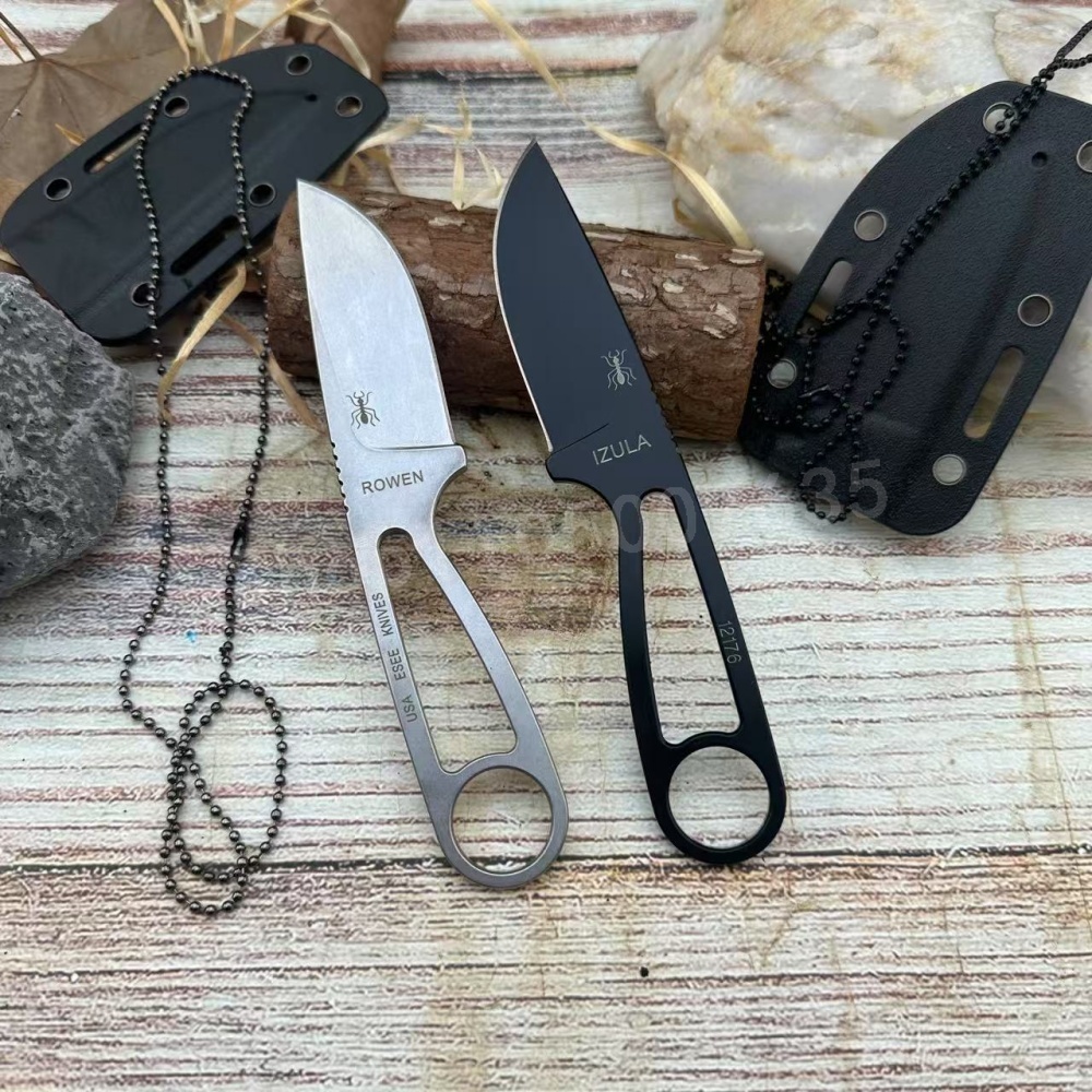 Bushcraft Knife Fixed - IZULA Hoge Sterkte Rechte Mes D2