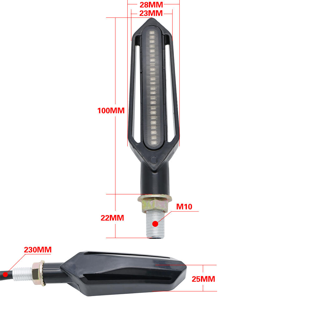 Amber motorfiets richtingaanwi - Sos Light Strobe recensie en prijs