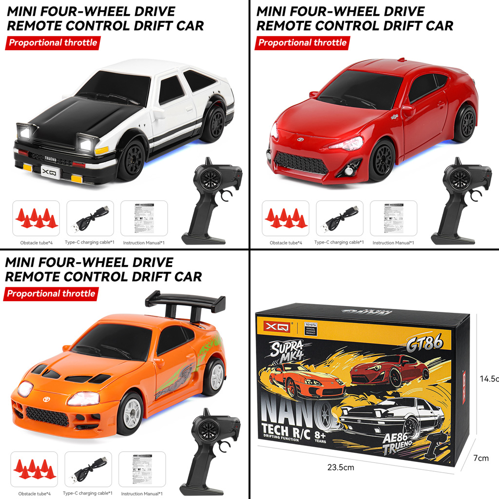 2.4G RC Driftauto 1/64 4WD Rad - Signal Panel Orange recensie en prijs